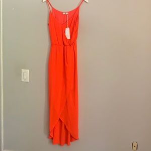 Bright orange summery dress